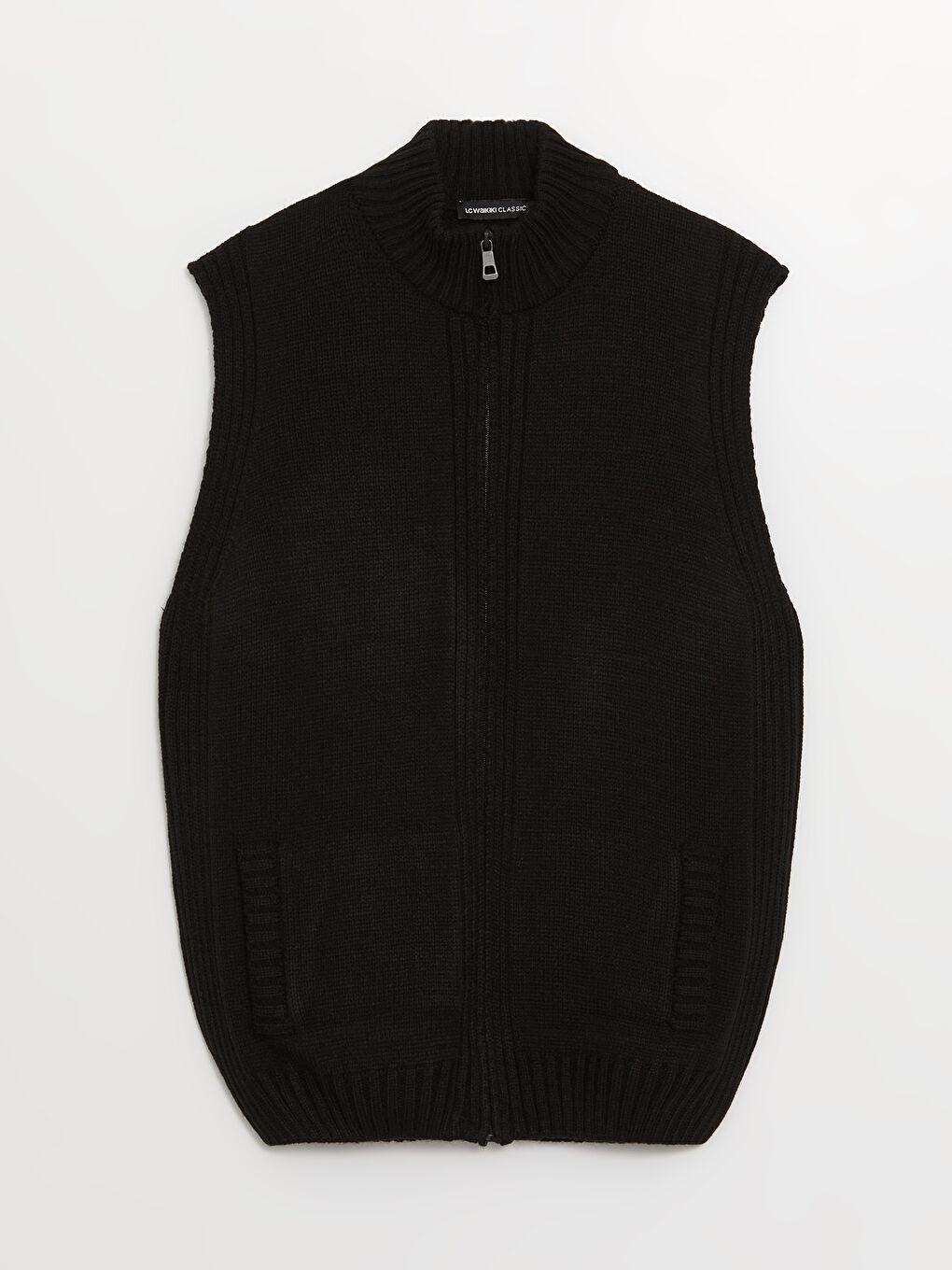 LCWAIKIKI Classic Regular Fit Funnel Neck Men's Knitwear Waistcoat -W36763Z8-CVL