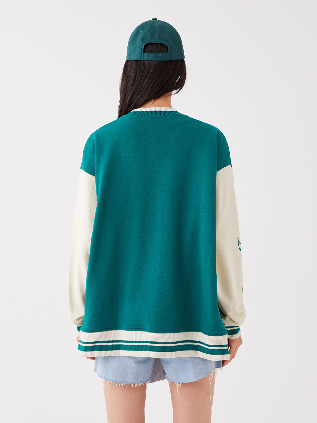 Printed Long Sleeve Women's College Jacket-9