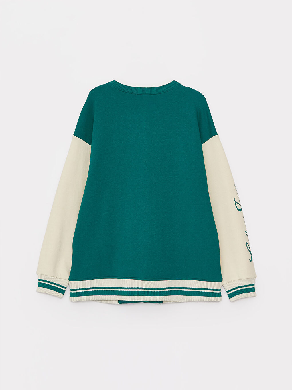 Printed Long Sleeve Women's College Jacket-11