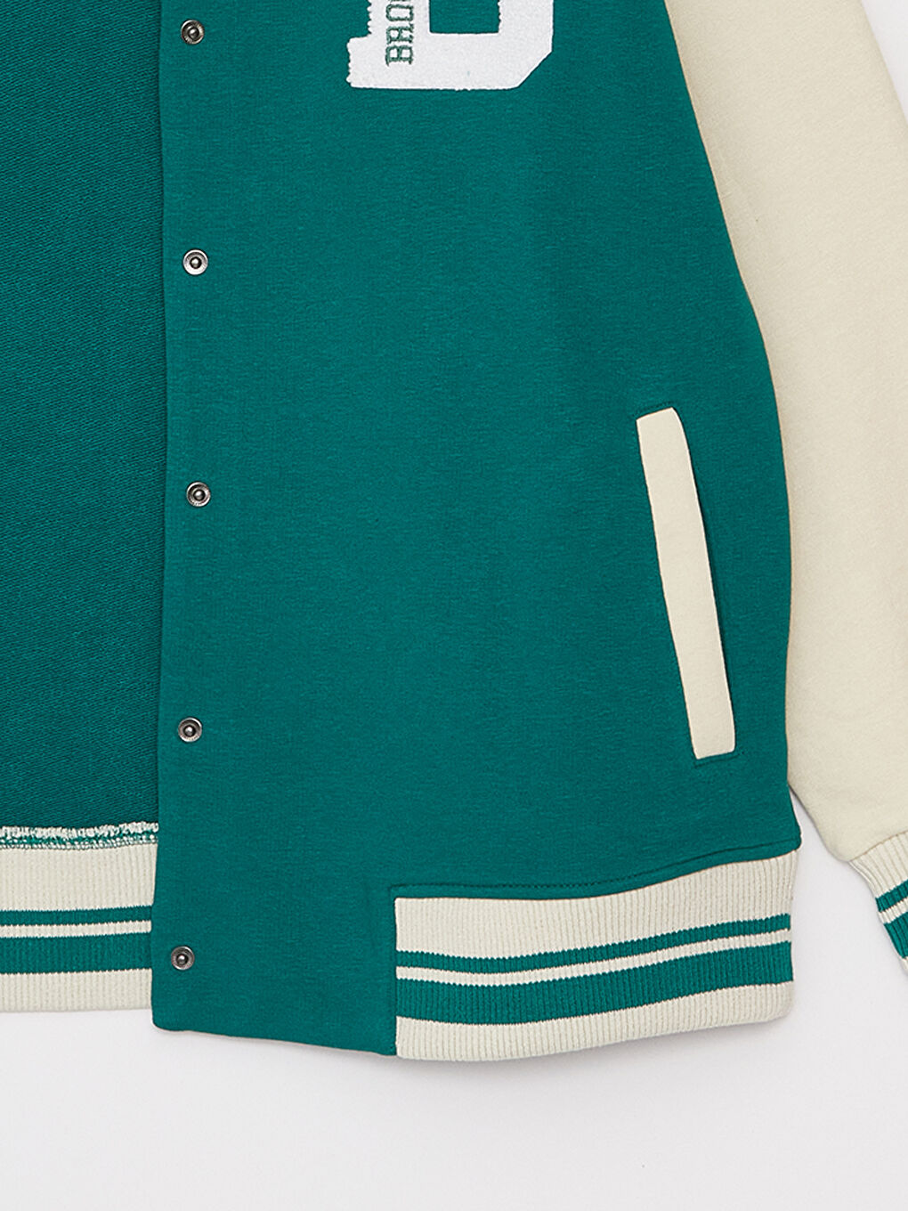 Printed Long Sleeve Women's College Jacket-12