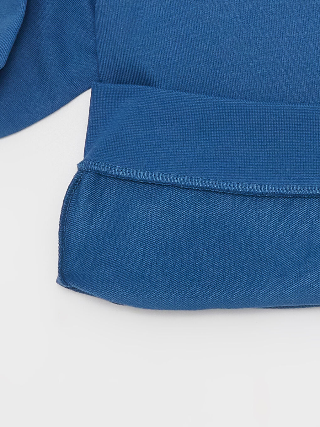 Mavi Bisiklet Yaka Nakışlı Uzun Kollu Erkek Çocuk Sweatshirt-1