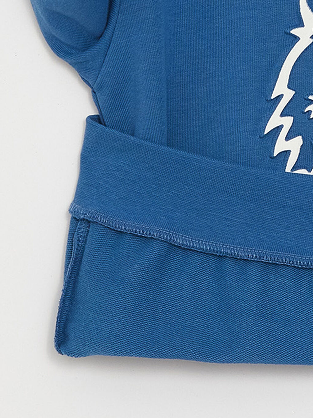 Mavi Bisiklet Yaka Baskılı Uzun Kollu Erkek Çocuk Sweatshirt-2