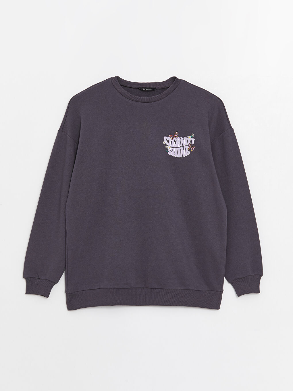 Әйелдерге арналған ұзын жеңді принтті оверсайз свитшот-5