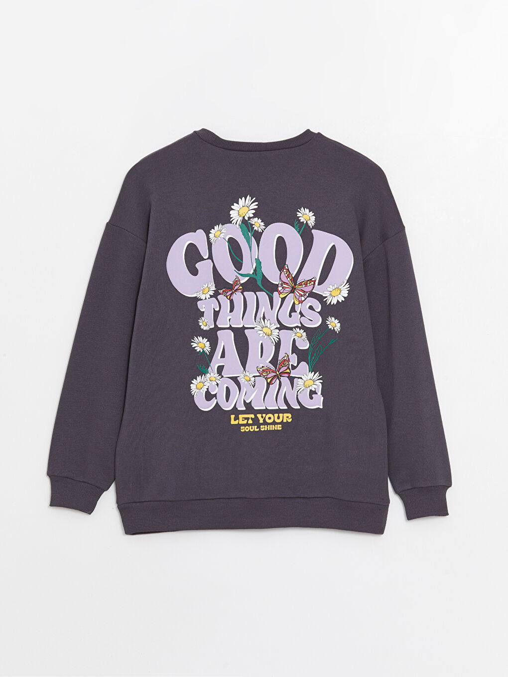 Әйелдерге арналған ұзын жеңді принтті оверсайз свитшот-6