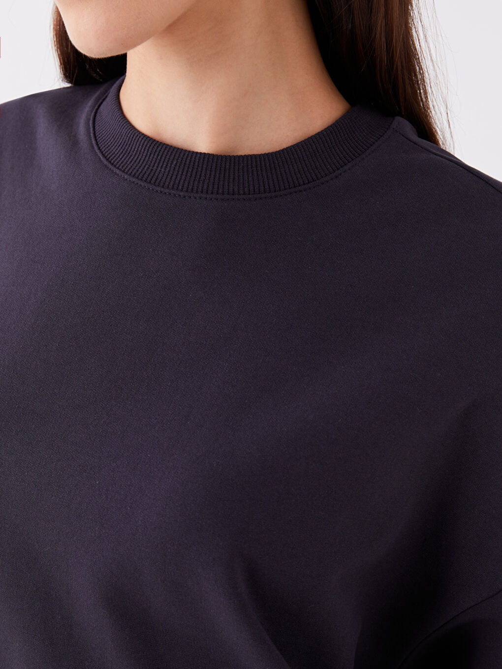 Свитшот с круглым вырезом, с принтом, с длинным рукавом, оверсайз, для женщин-3