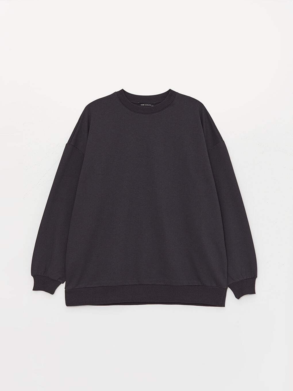 Свитшот с круглым вырезом, с принтом, с длинным рукавом, оверсайз, для женщин-5