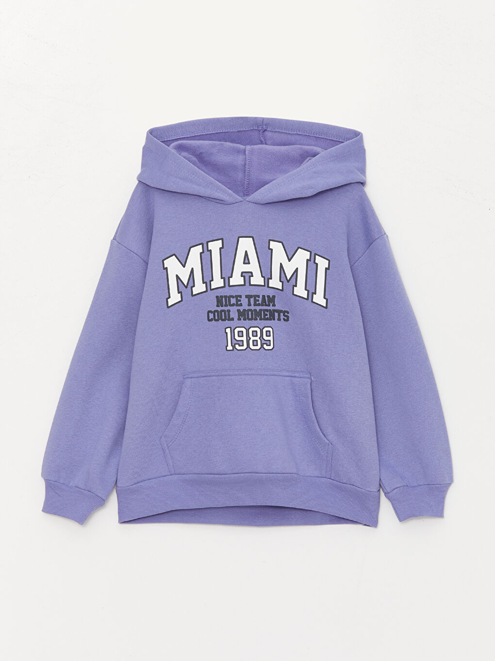 LCW Kids Mat Lila Baskılı Uzun Kollu Kız Çocuk Hoodie - 2