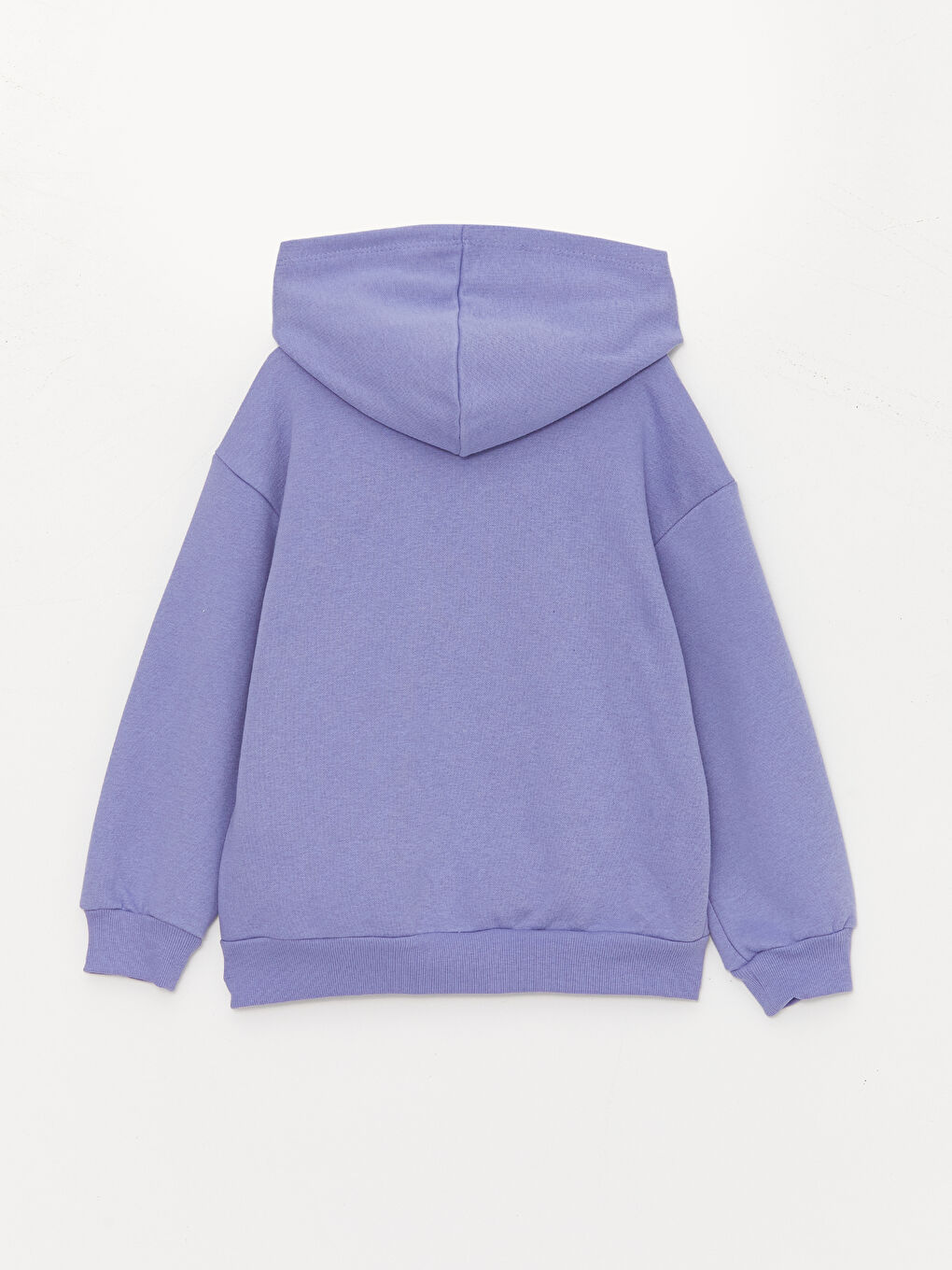 LCW Kids Mat Lila Baskılı Uzun Kollu Kız Çocuk Hoodie - 3