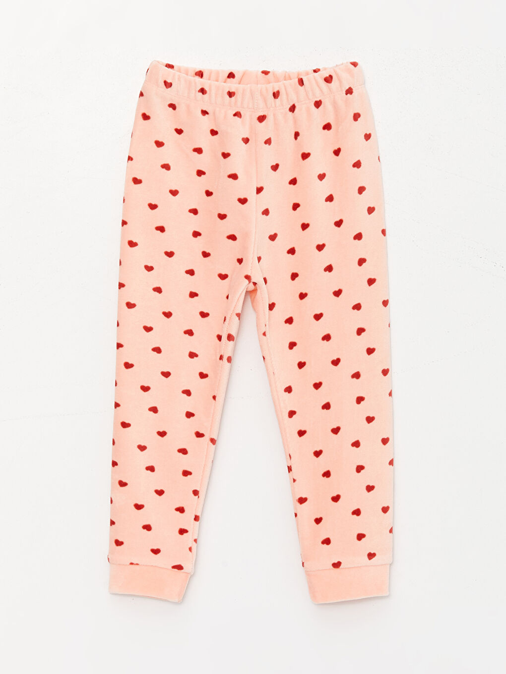 Crew Neck Long Sleeve Printed Velvet Baby Girl Pajama Set-3