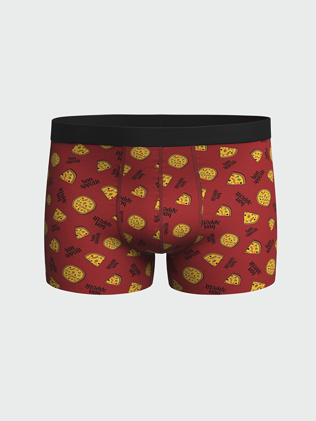 Kırmızı Standart Kalıp Pamuklu Esnek Erkek Boxer 3'lü-1