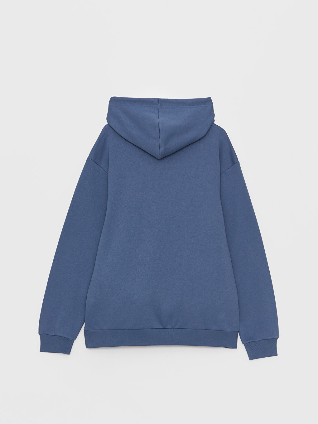 XSIDE İndigo Uzun Kollu Baskılı Erkek Hoodie - 6