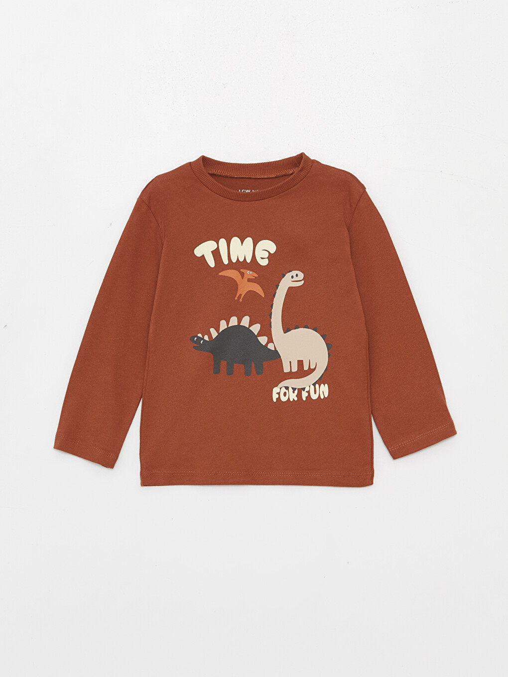 Crew Neck Long Sleeve Printed Baby Boys' T-Shirt 2 Pack-1