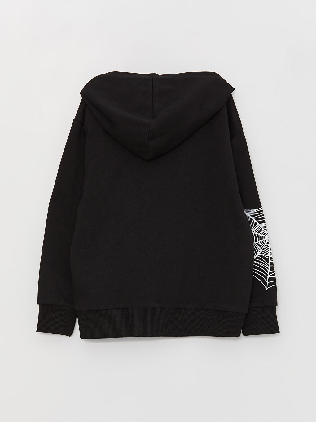 Siyah Baskılı Uzun Kollu Erkek Çocuk Hoodie ve Eşofman Altı-3