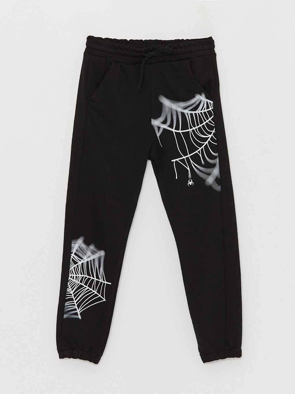 Siyah Baskılı Uzun Kollu Erkek Çocuk Hoodie ve Eşofman Altı-4