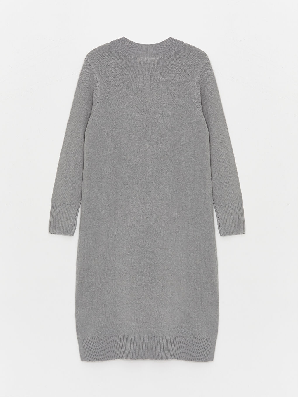LCWAIKIKI Classic Crew Neck Plain Long Sleeve Women's Knitwear Dress -W37013Z8-DD0