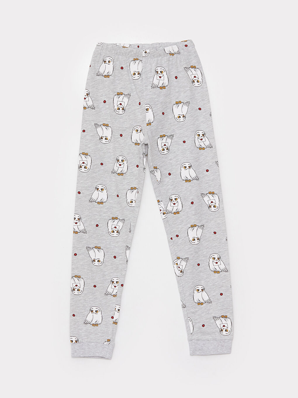 Bordo Bisiklet Yaka Harry Potter Baskılı Uzun Kollu Kız Çocuk Pijama Takımı-2