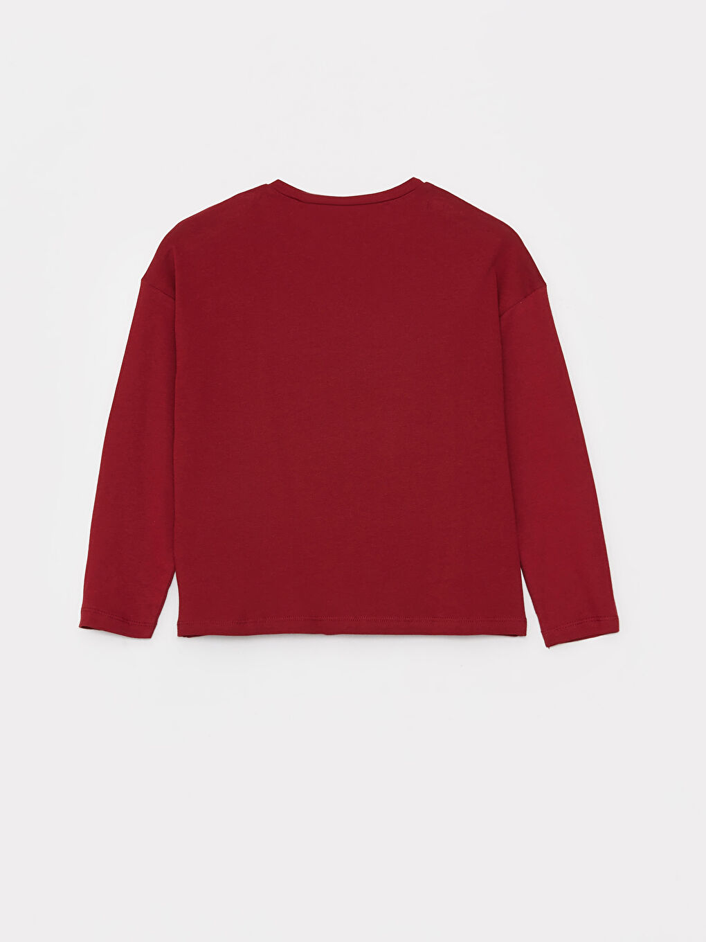 Bordo Bisiklet Yaka Harry Potter Baskılı Uzun Kollu Kız Çocuk Pijama Takımı-4