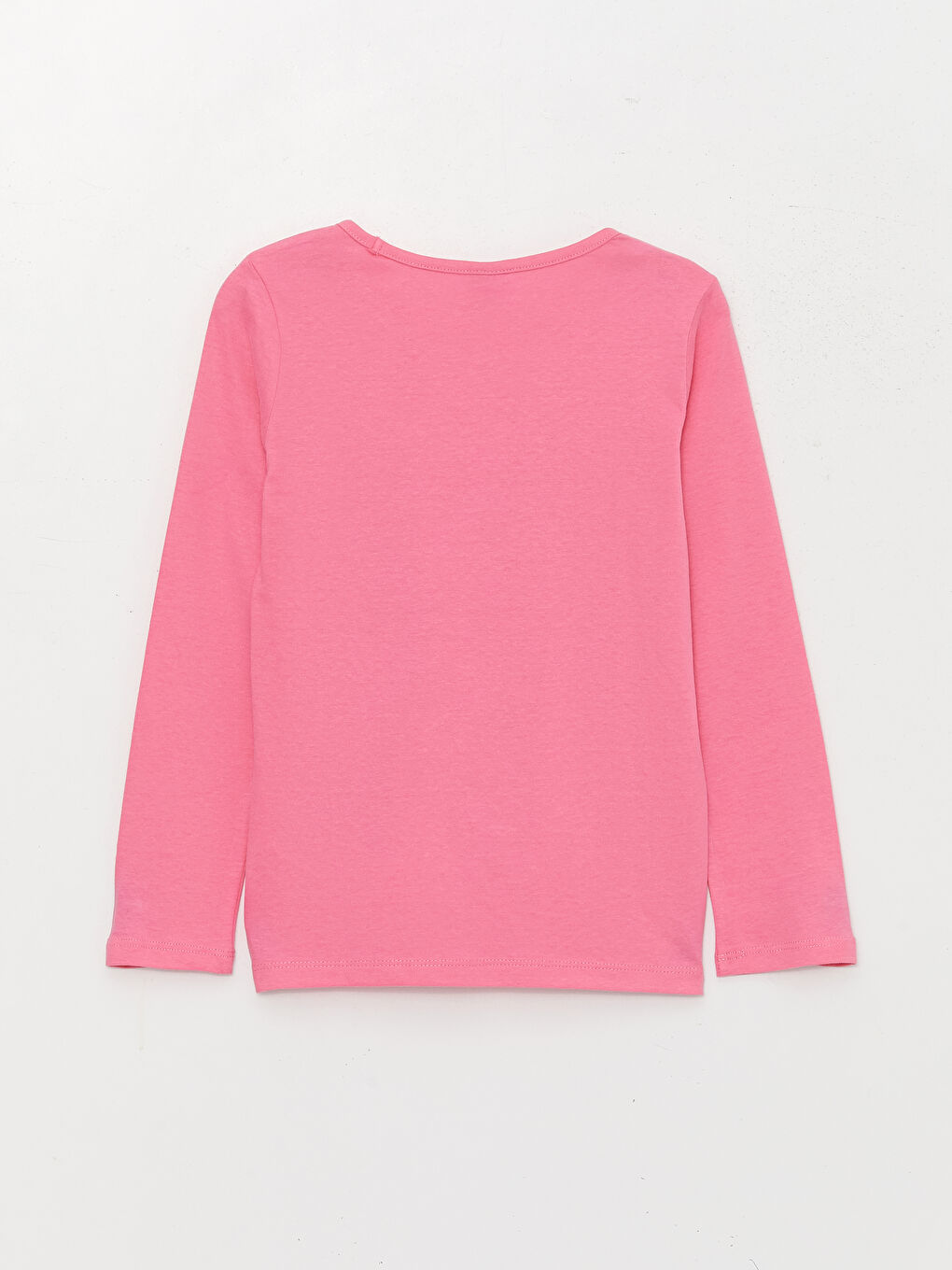 LCW Kids Crew Neck Printed Long Sleeve Girls' T-Shirt -W37088Z4-GEV