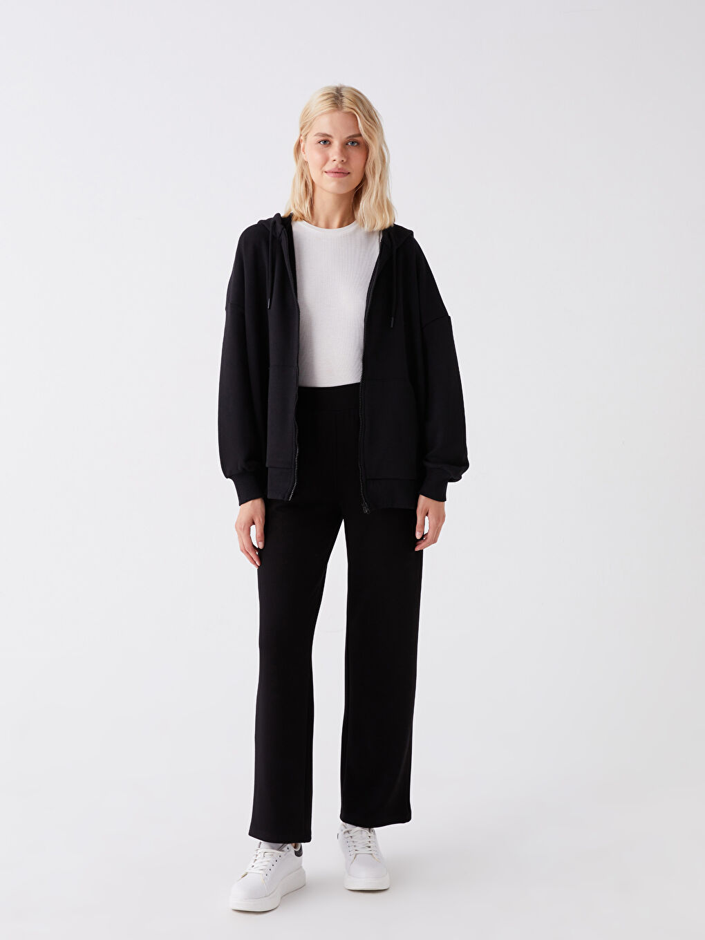 ელასტიური წელი თავისუფალი მორგება ქალებისთვის სპორტული შარვალი