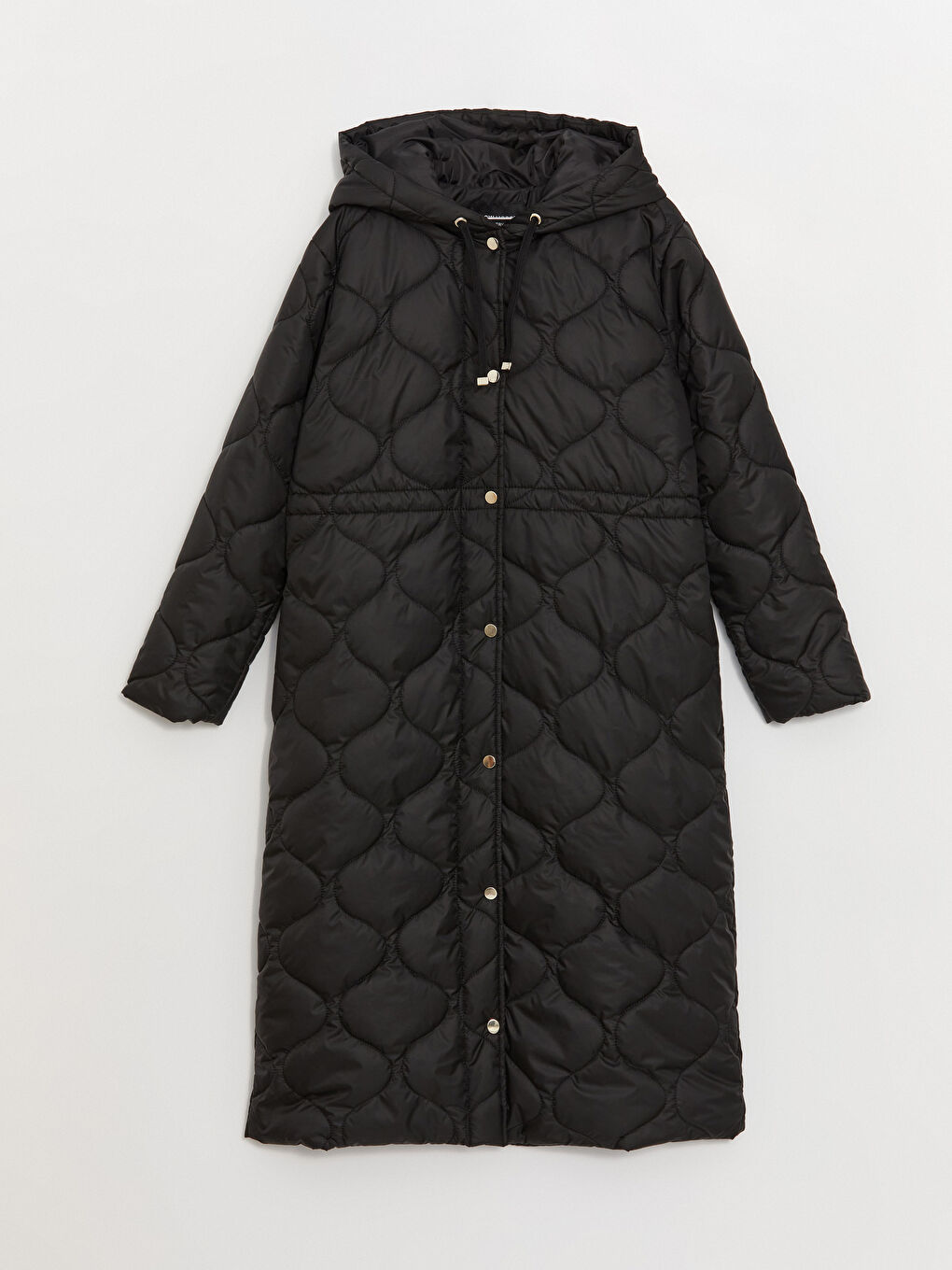 Hooded Self-Patterned Long Sleeve Women's Puffer Jacket-6