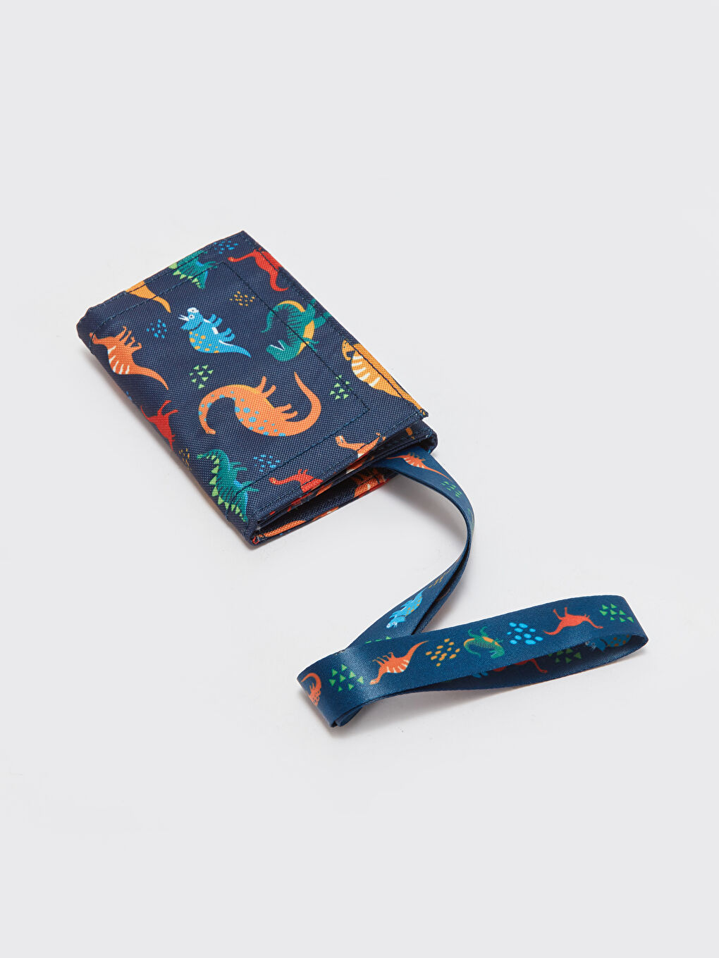Lacivert Dinozor Baskılı Erkek Çocuk Cüzdan