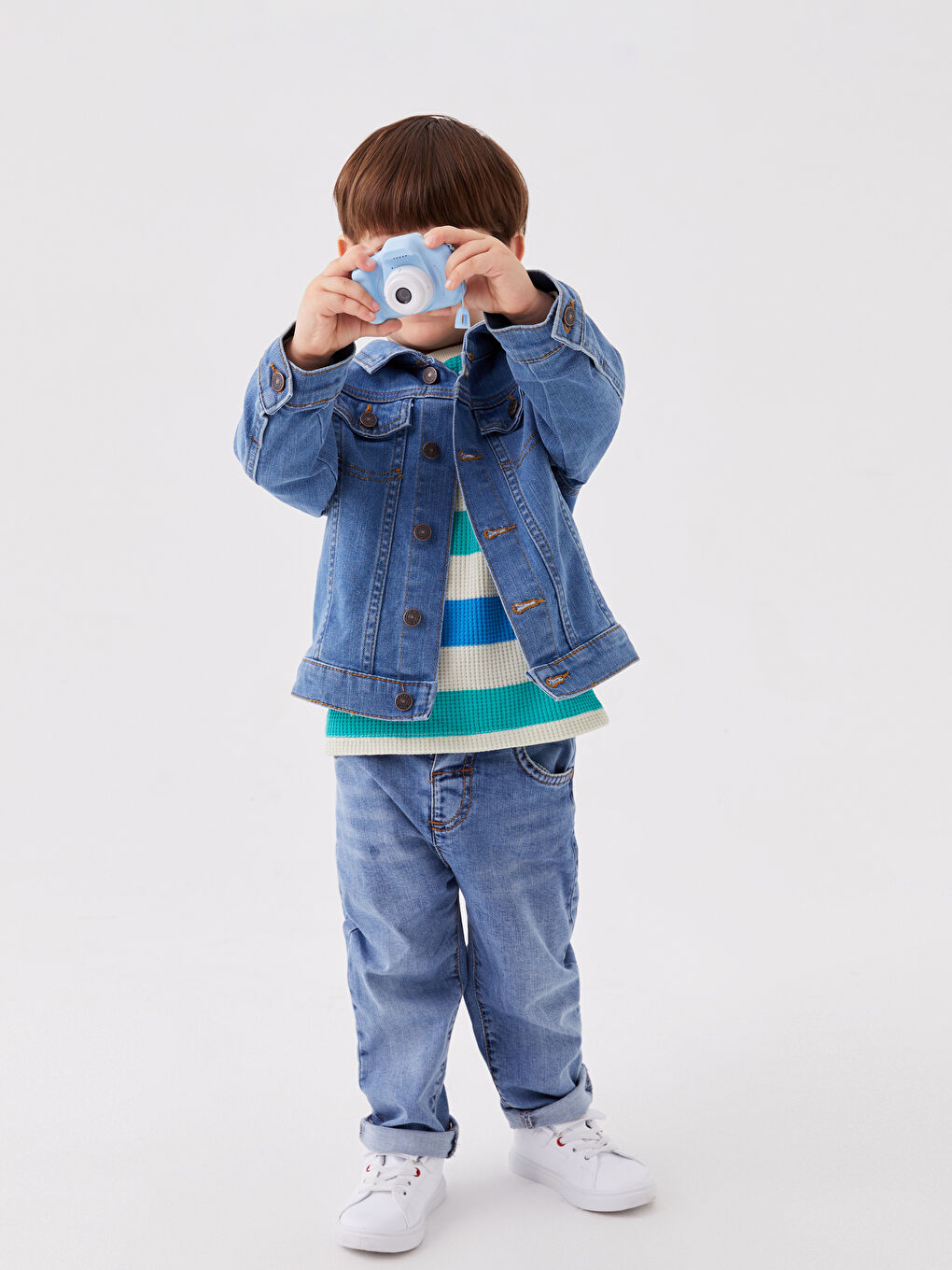 LCW baby Teksas jakna za bebe dečake -W37175Z1-H45