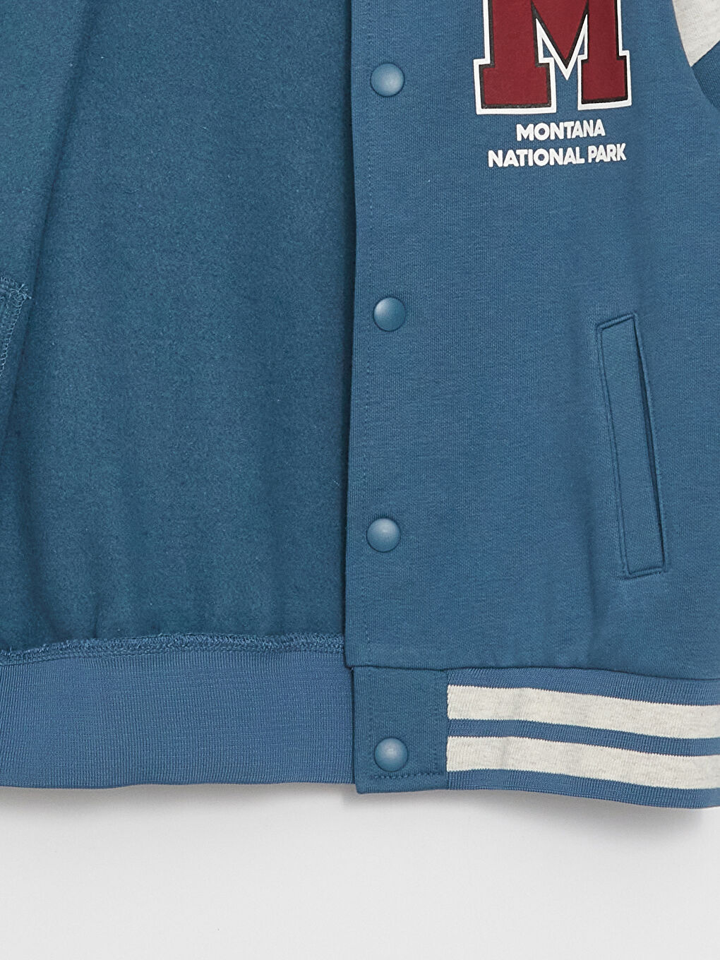 Куртка-бомбер для мальчиков с длинным рукавом и принтом в стиле колледж-1