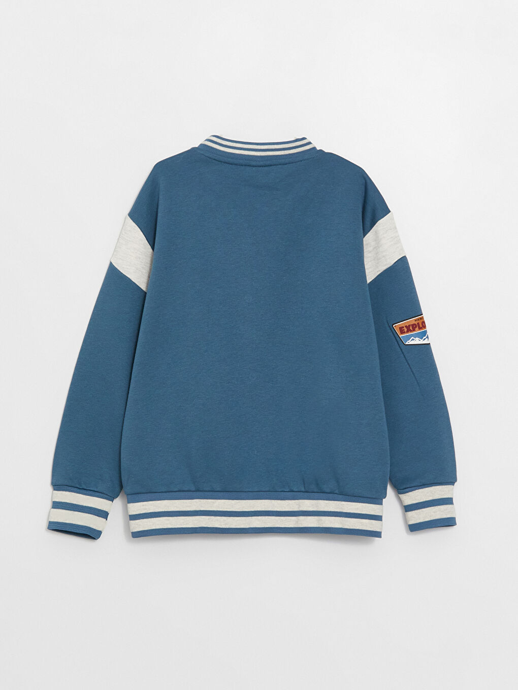 Куртка-бомбер для мальчиков с длинным рукавом и принтом в стиле колледж-2