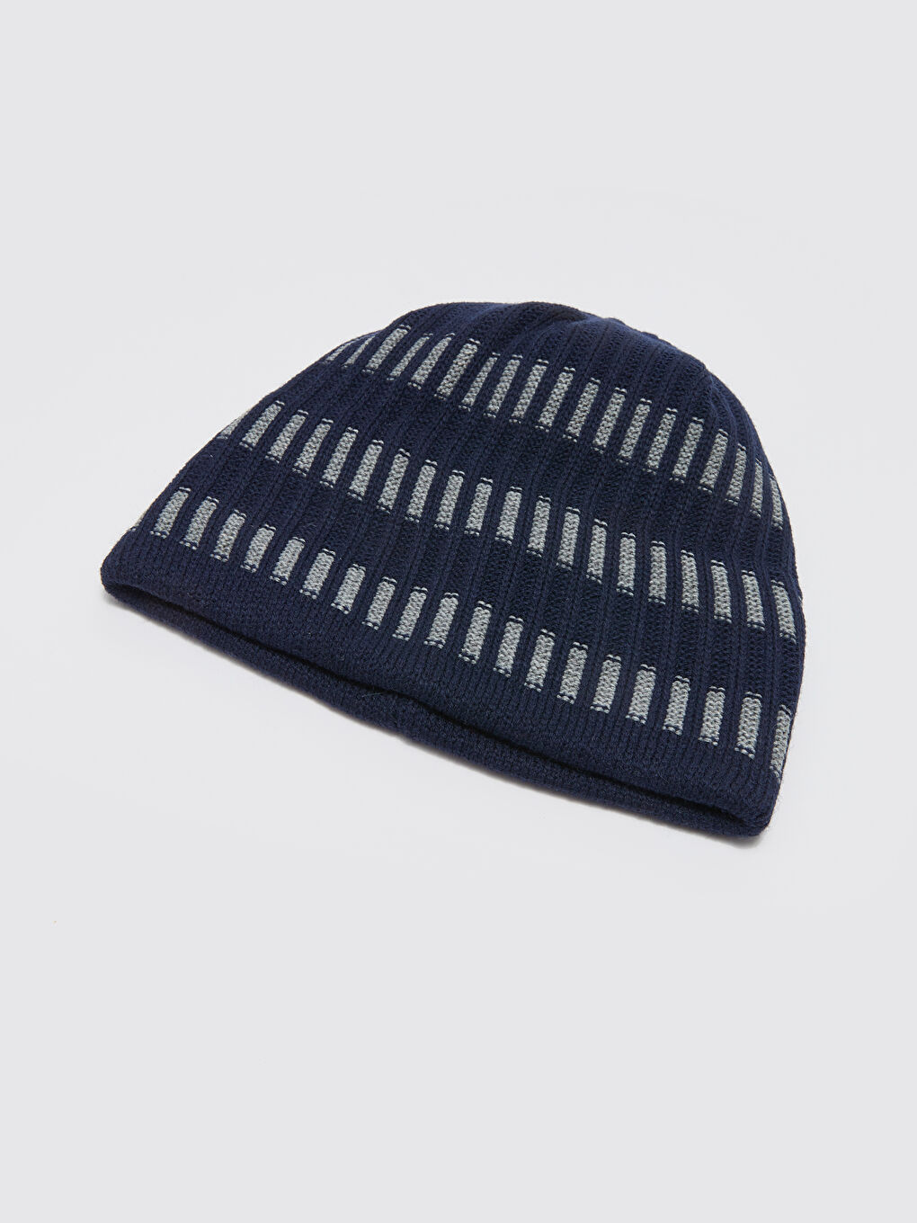 Lacivert Desenli Erkek Triko Bere-1