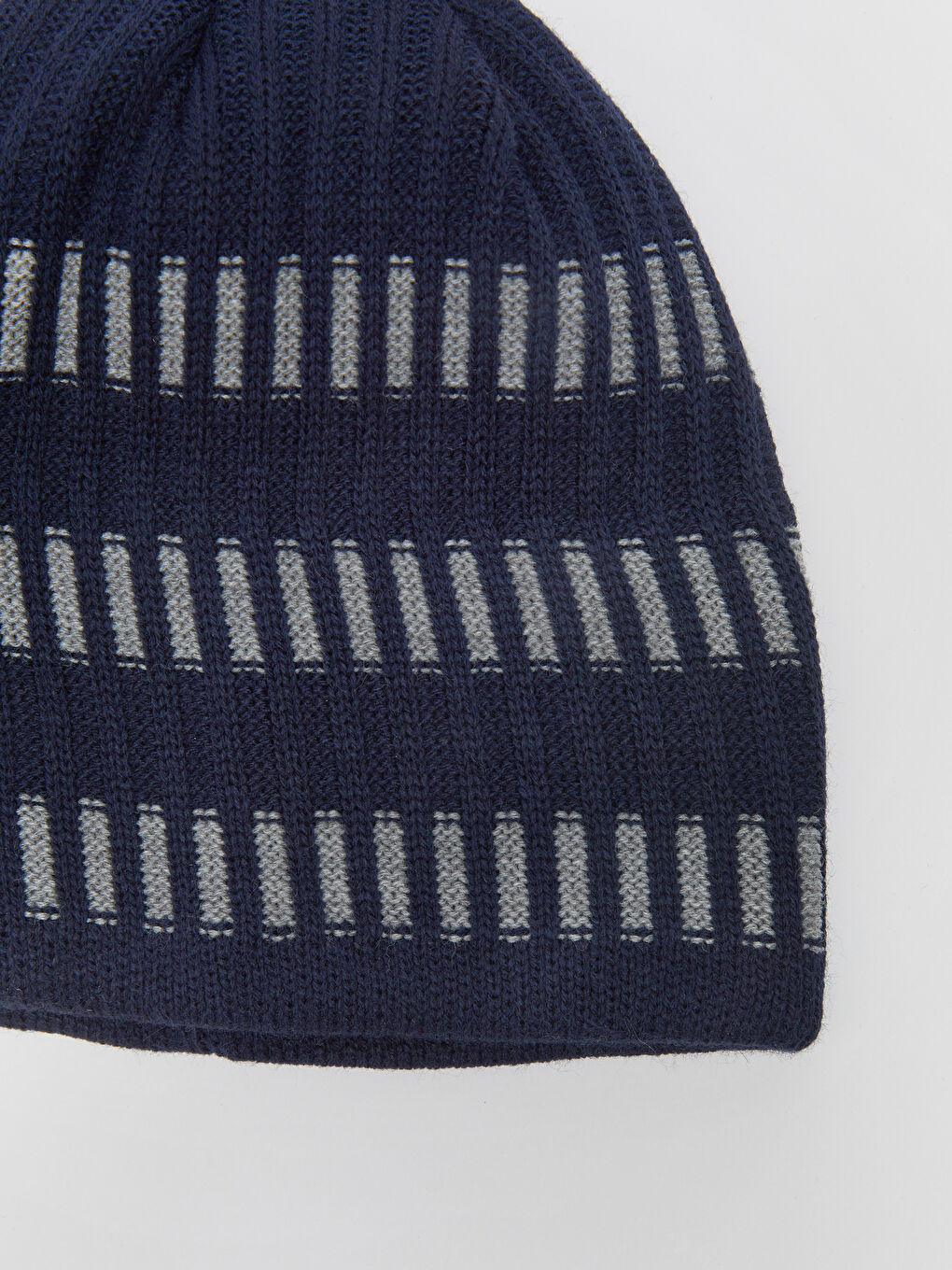 Lacivert Desenli Erkek Triko Bere-2