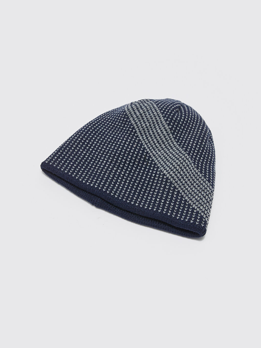 Lacivert Desenli Erkek Triko Bere-1