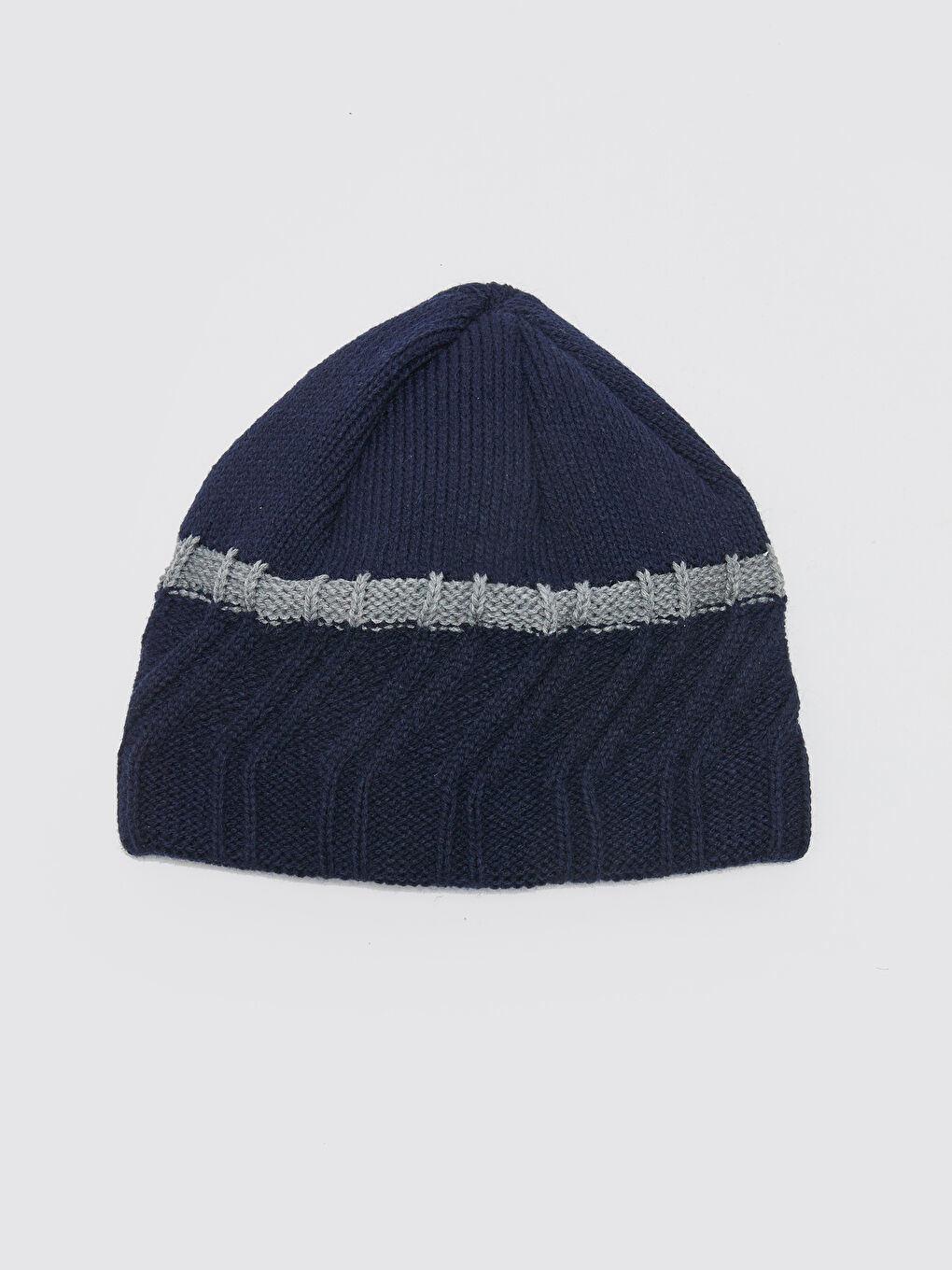 Lacivert Desenli Erkek Triko Bere