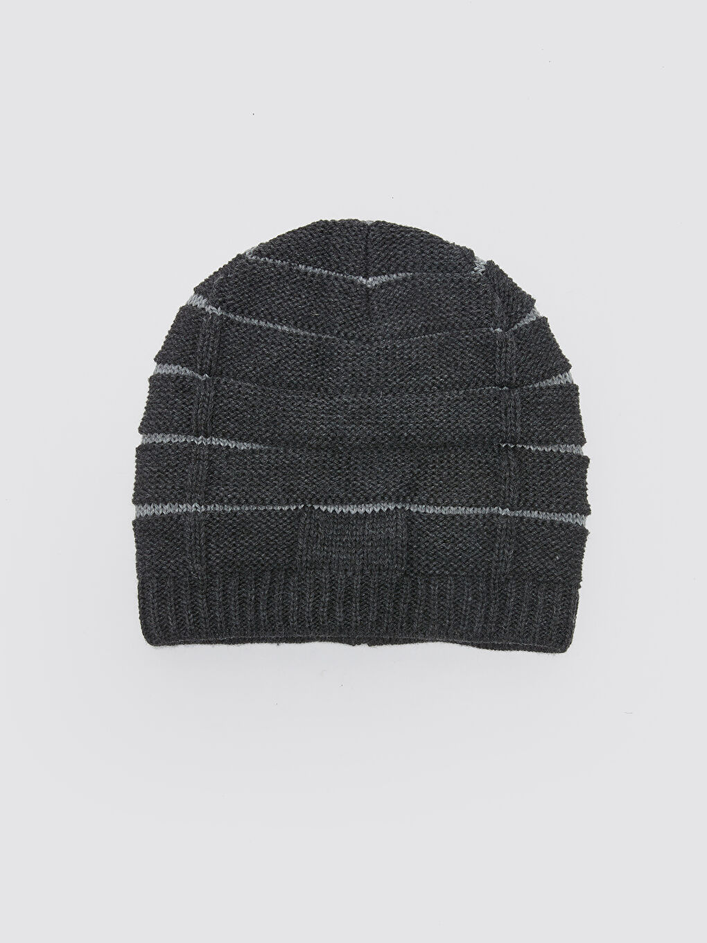 Antrasit Desenli Erkek Triko Bere