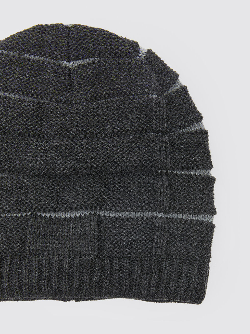 Antrasit Desenli Erkek Triko Bere-2