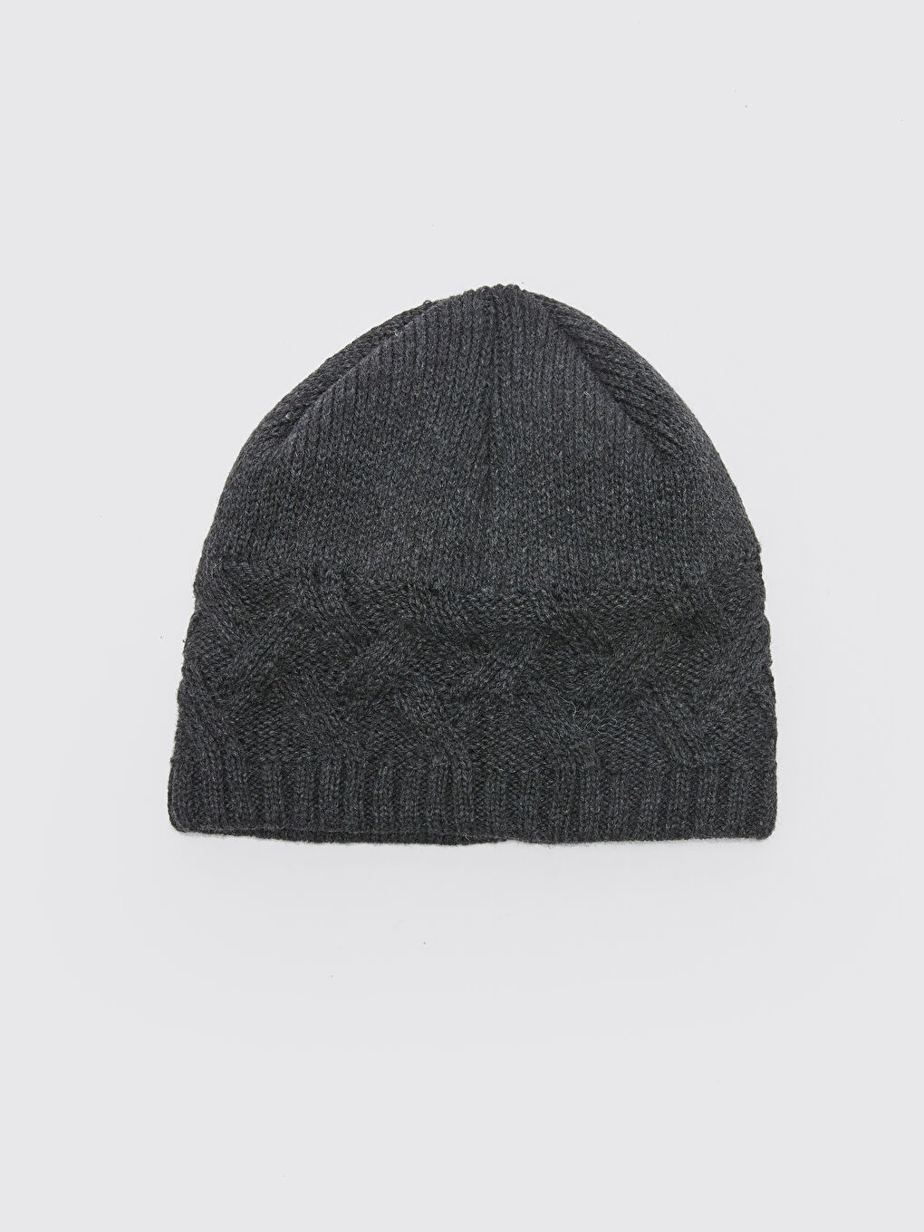 Antrasit Kendinden Desenli Erkek Triko Bere-2