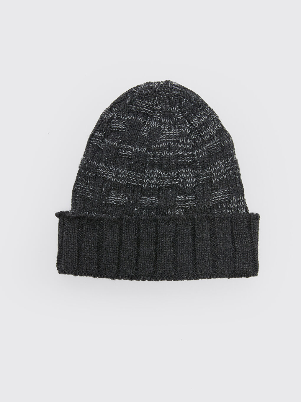 Antrasit Desenli Erkek Triko Bere-2