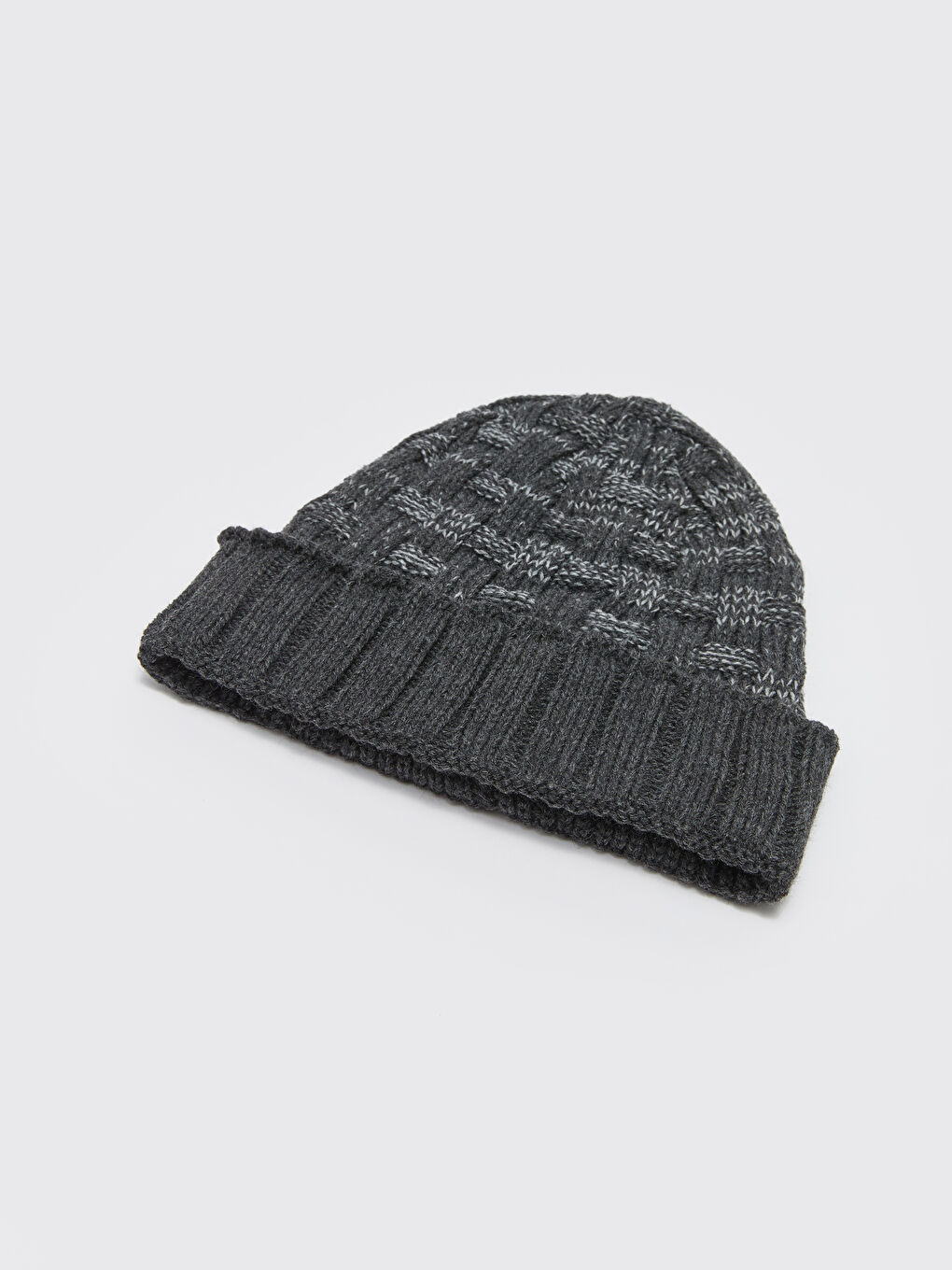 Antrasit Desenli Erkek Triko Bere-3