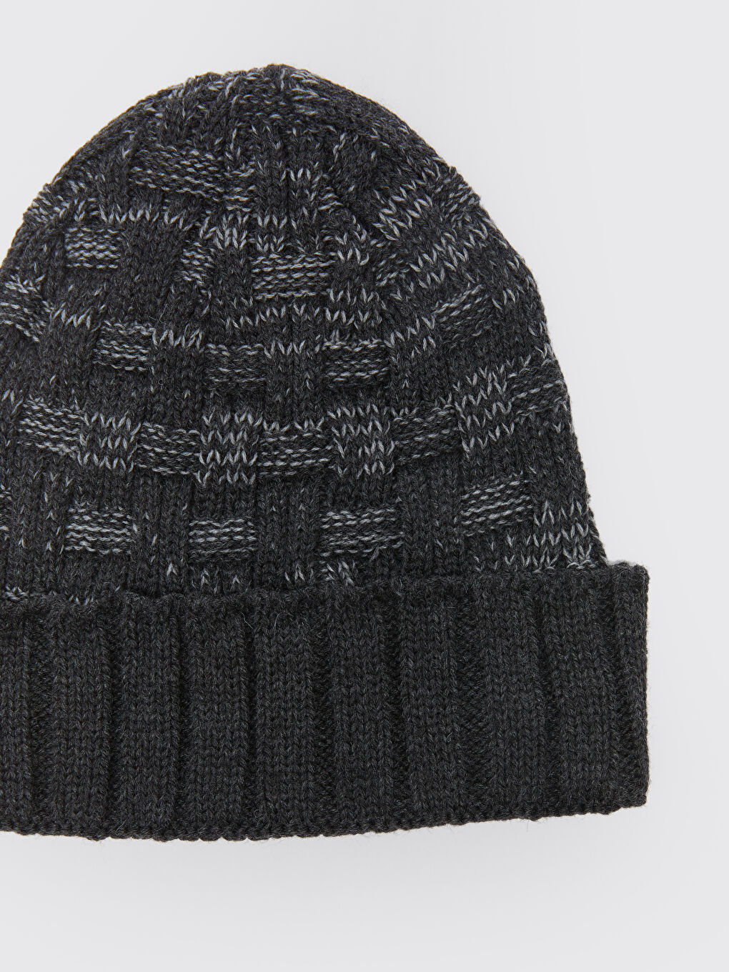 Antrasit Desenli Erkek Triko Bere-4