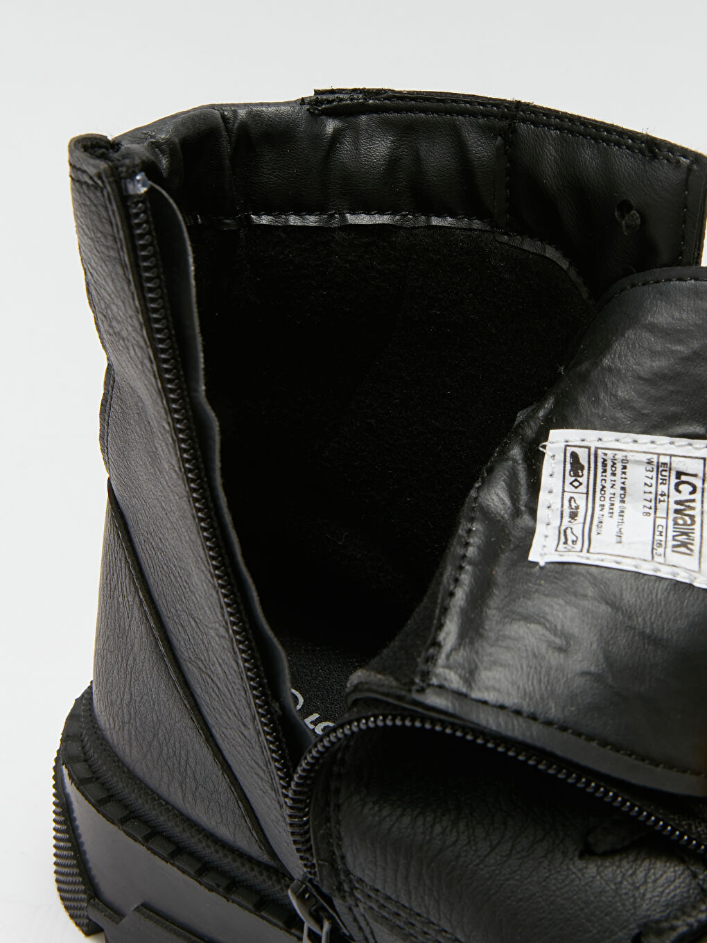 Siyah Bağcık ve Fermuarlı Erkek Çocuk Bot-6