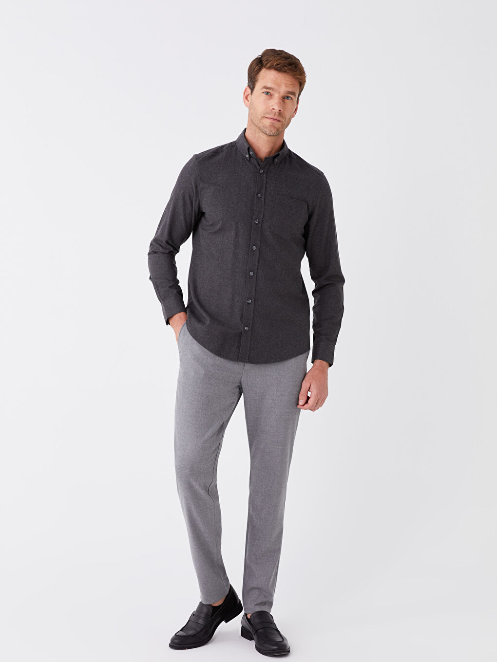 LCWAIKIKI Formal Gri Slim Fit Erkek Pantolon