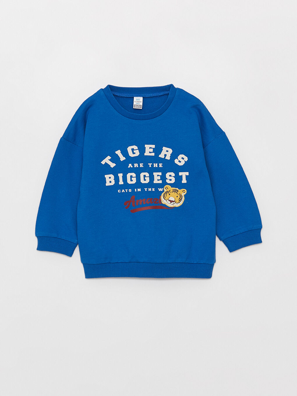 LCW baby Mavi Kreşteki İlk Arkadaşlığın Renkleri Sweatshirt - 2