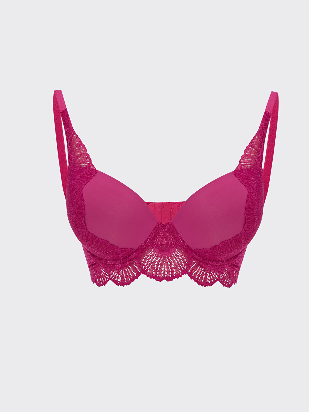 Brassière Câblée en Dentelle Non Rembourrée