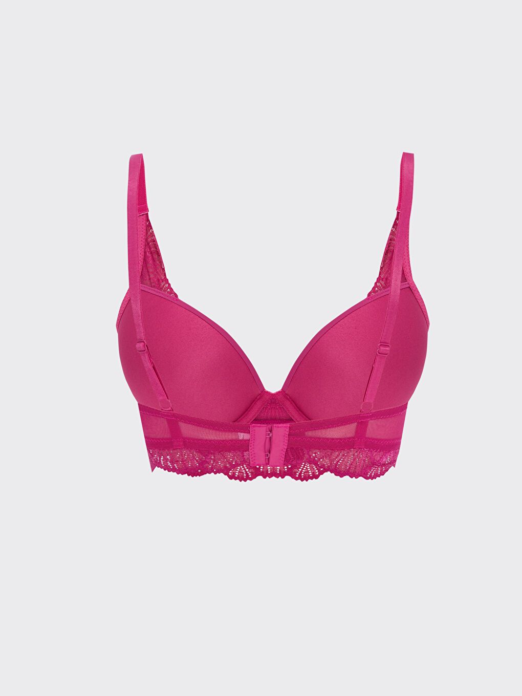 Brassière Câblée en Dentelle Non Rembourrée-2