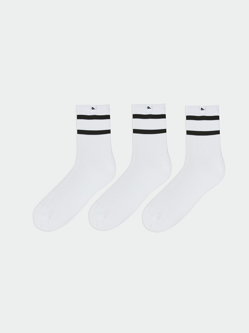 Striped Men's Sports Socks 3-Piece