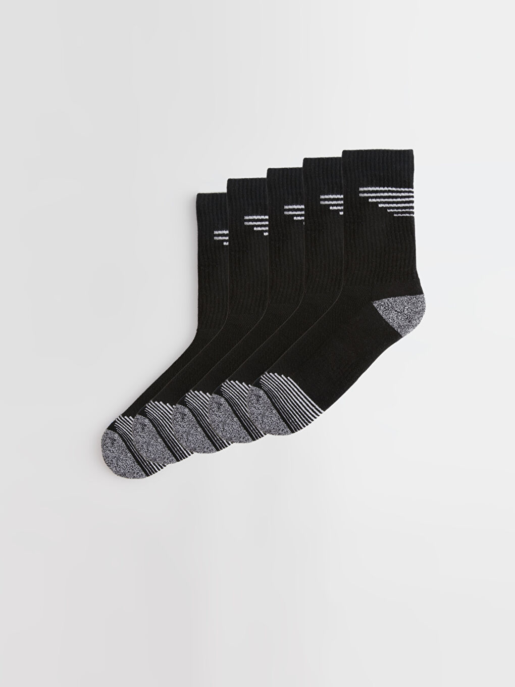 LCW ACCESSORIES Prugaste Sportske Čarape za Muškarce - Pakovanje od 5 Komada -W37324Z8-HEG