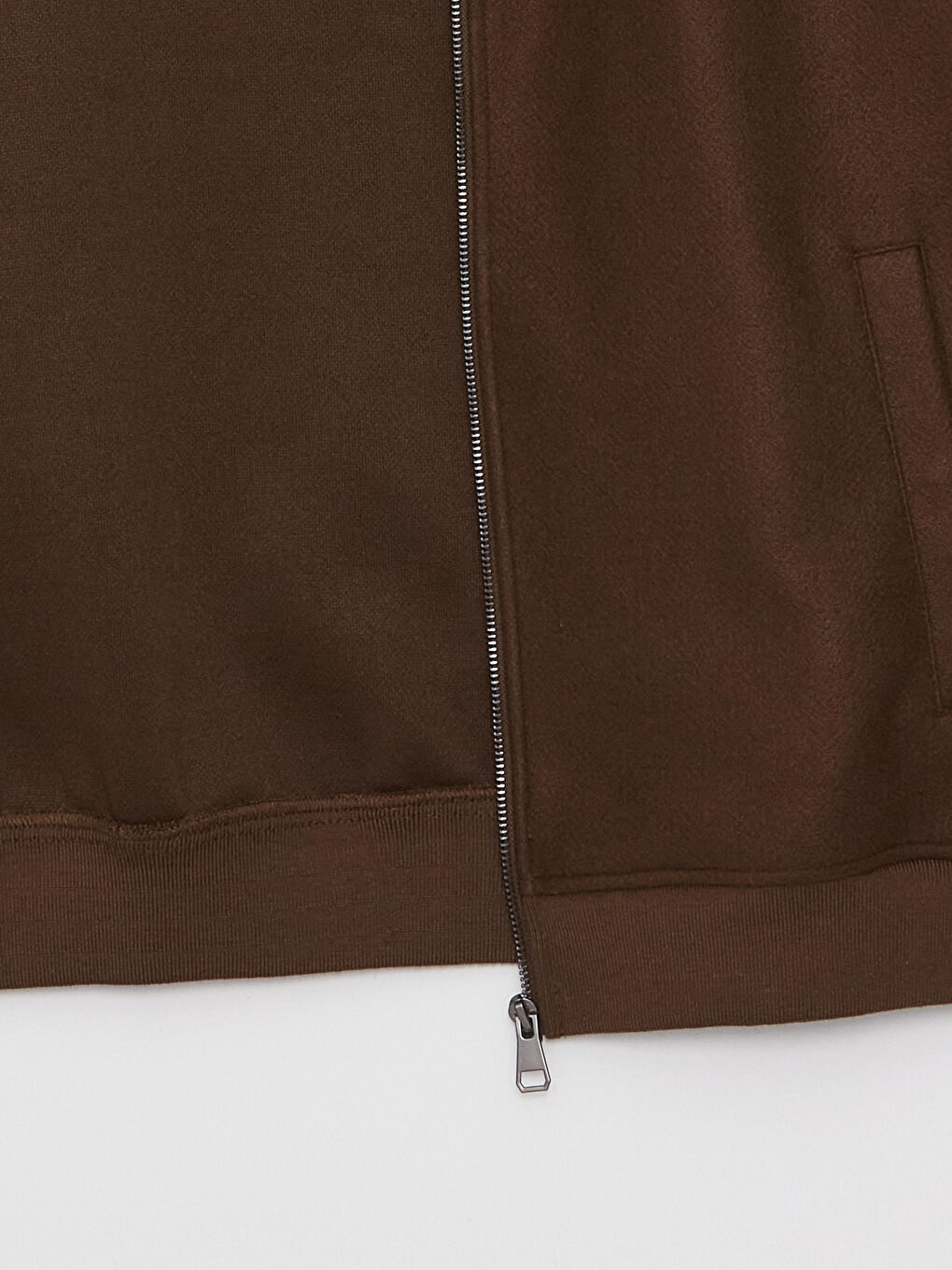 Kahverengi Standart Kalıp Kolej Yaka Erkek Mont-7