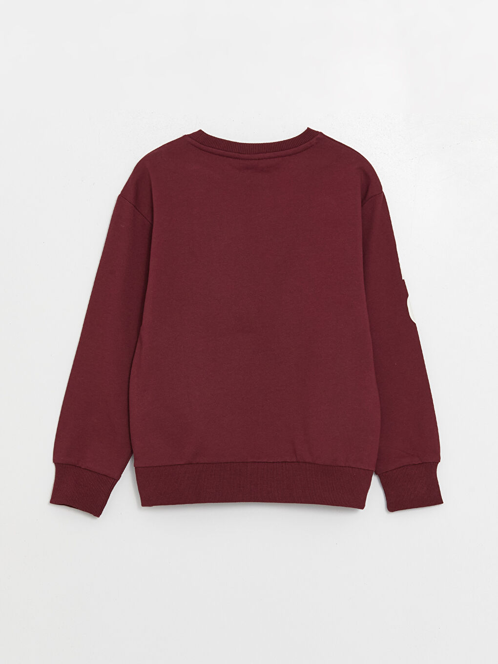 LCW Kids Bordo Rahat Kalıp Bisiklet Yaka Baskılı Erkek Çocuk Sweatshirt - 1