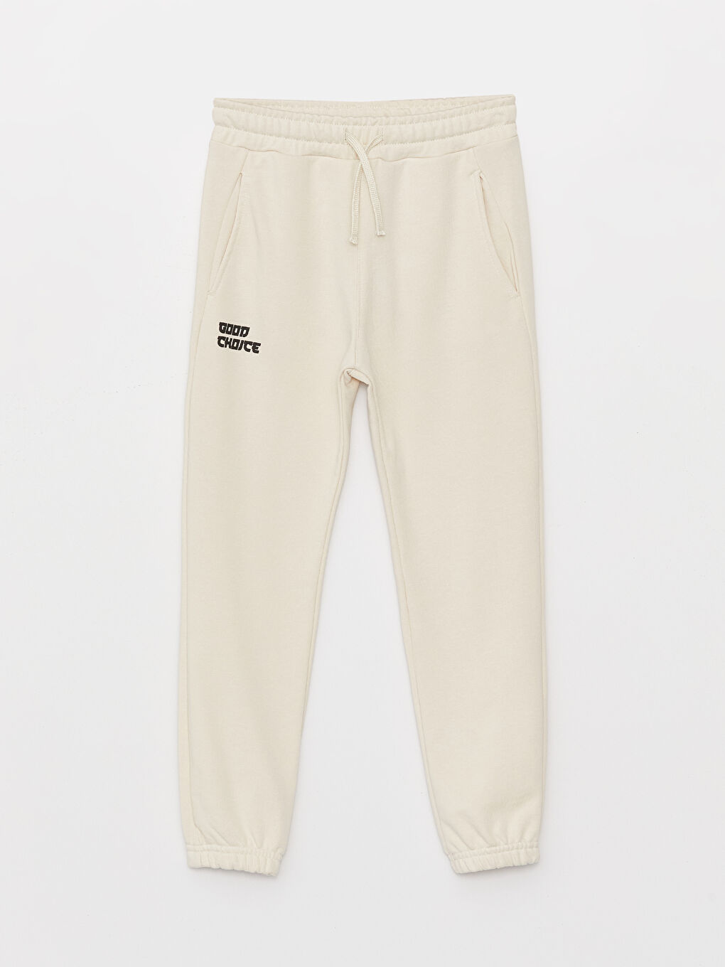 Elastic Waist Printed Boys' Jogger Sweatpants -W37350Z4-FWM