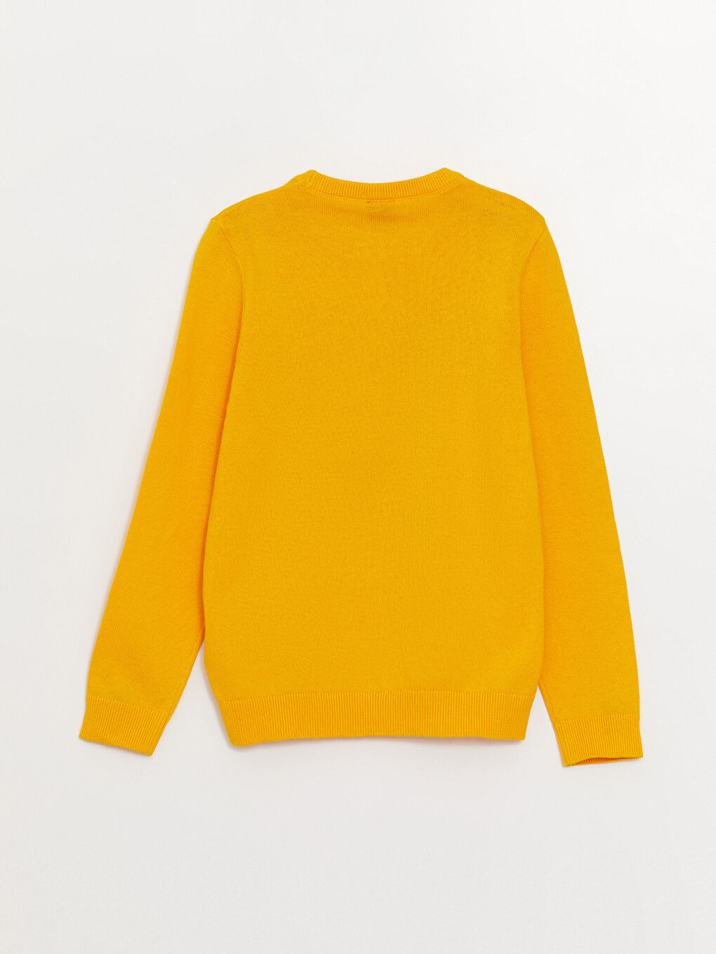 Crew Neck Patterned Long Sleeve Boy Tricot Sweater -W37353Z4-G9W