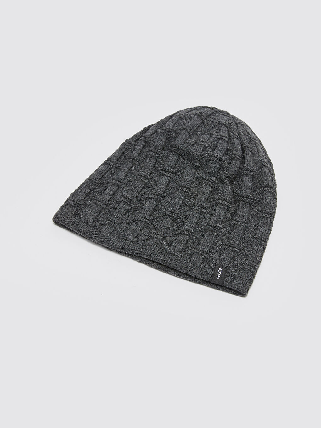 Antrasit Kendinden Desenli Erkek Triko Bere-1